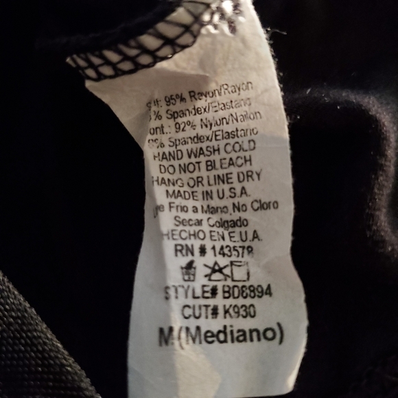 Mystylemode Black V-Neck Mesh Bodycon Midi Dress SZ Medium - Picture 7 of 7